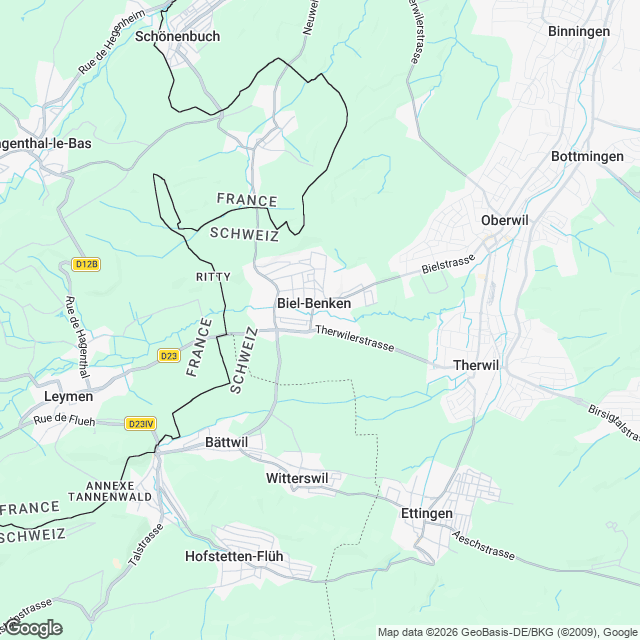Ankündigung in Biel-Benken: Ihr Einfamilienhaus mit Platz fürs Leben - Karte