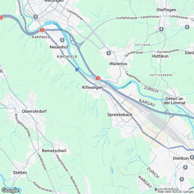 Exklusives EFH und Doppel-EFH in Killwangen - Karte