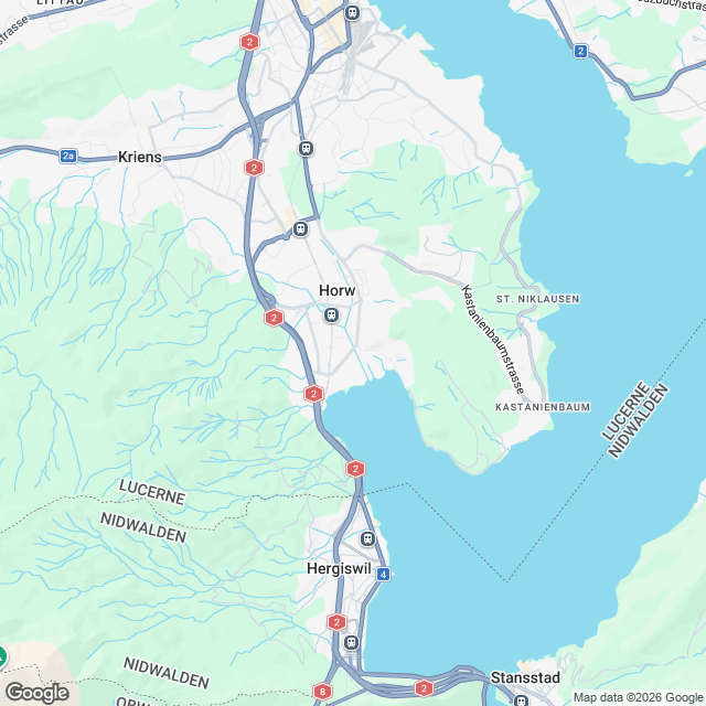 11 moderne Mietwohnungen in Horw - Karte
