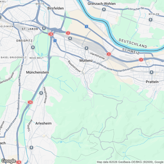 Neubau Einfamilienhäuser mit Garagen - Karte