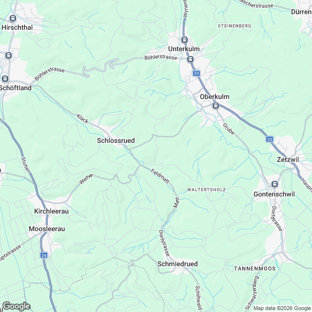 Fünf Einfamilienhäuser - Karte