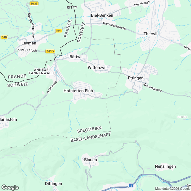 Neubau von Einfamilienhäusern mit Einstellhalle - Karte