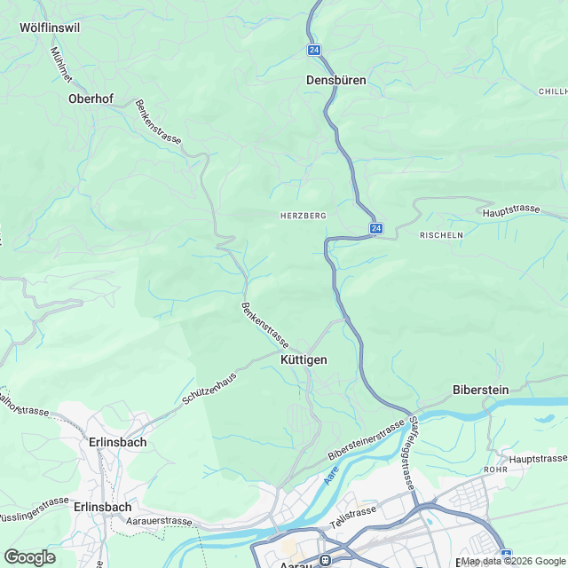 Attraktive 5.5-Zimmer-Eigentumswohnung in Küttigen - Karte