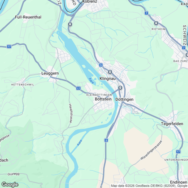 Neubau sieben Mehrfamilienhäuser mit Einstellhalle - Karte