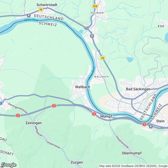 Neubau drei Mehrfamilienhäuser mit Einstellhalle - Karte