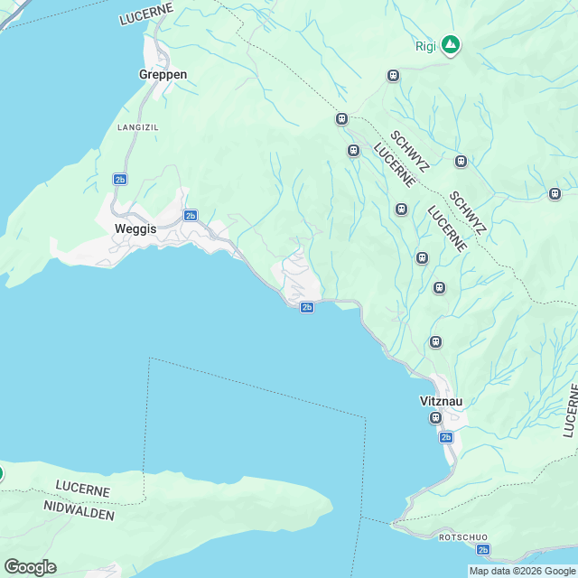 4 Eigentumswohnungen in Weggis mit See-Sicht - Karte