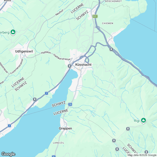 7 moderne Eigentumswohnungen in Küssnacht am Rigi - Karte