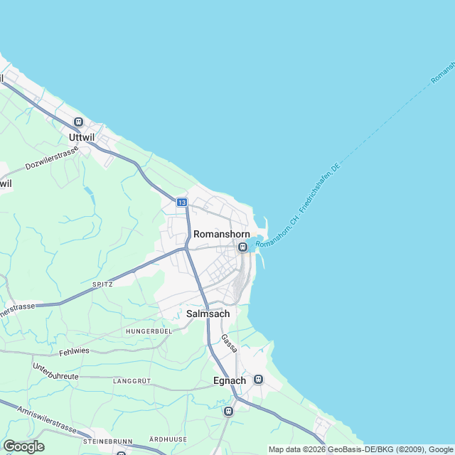 7 exklusive Eigentumswohnungen in Romanshorn - Karte