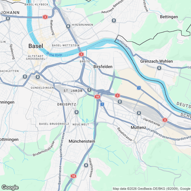 Ankündigung 3.5-Zimmer-Eigentumswohnung in Muttenz - Karte