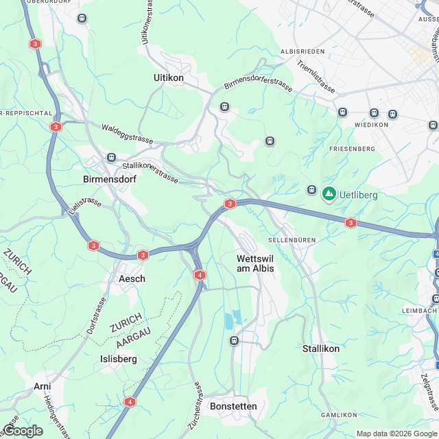 Hochwertige 4.5-Zimmer Wohnung in Wettswil - Karte