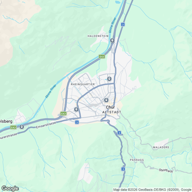 Erstvermietung in Chur - Bezug im Sommer 2027 - Karte