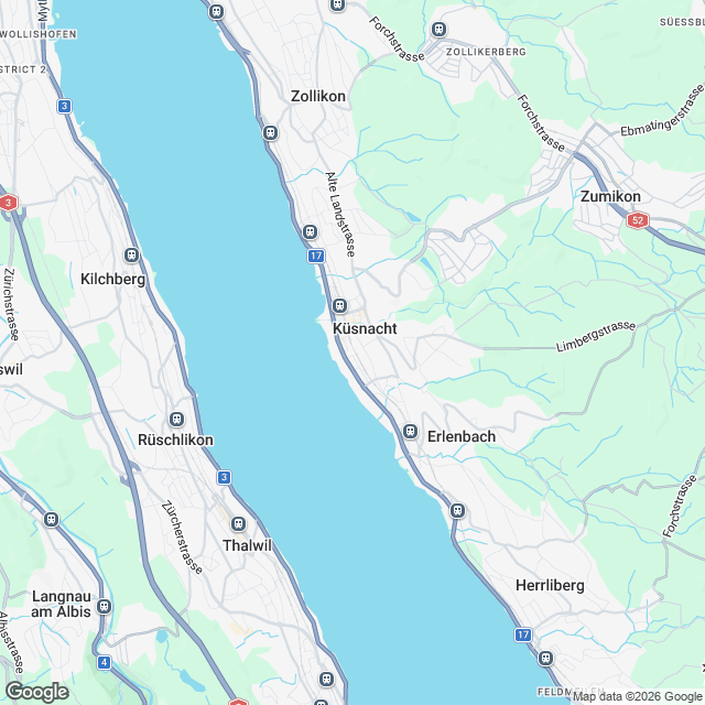 Ankündigung 3.5-Zimmer-Eigentumswohnung in Küsnacht ZH - Karte