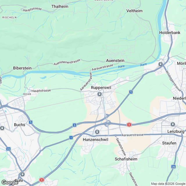 Hochwertige 4.5-Zimmer Wohnung in Rupperswil - Karte