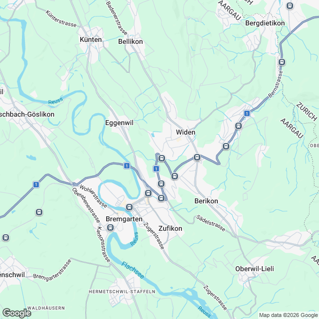 Mietwohnungen in Widen – Bezug ab Herbst 2026 - Karte