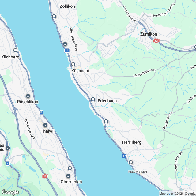 Exklusive 4.5-Zimmer Attikawohnung in Erlenbach ZH - Karte