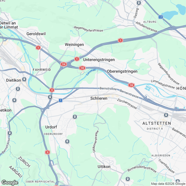 Projektankündigung: Erstvermietung in Schlieren - Karte