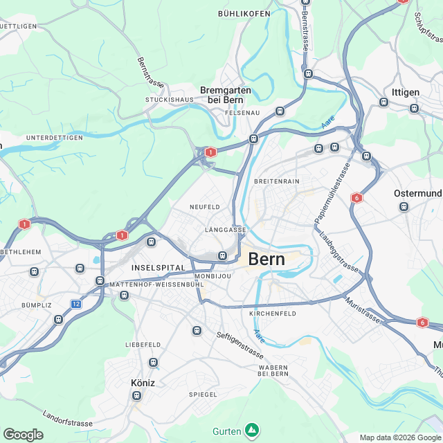 Moderne 3.5-Zimmer Mietwohnung ab Sommer 2027 in Bern - Karte