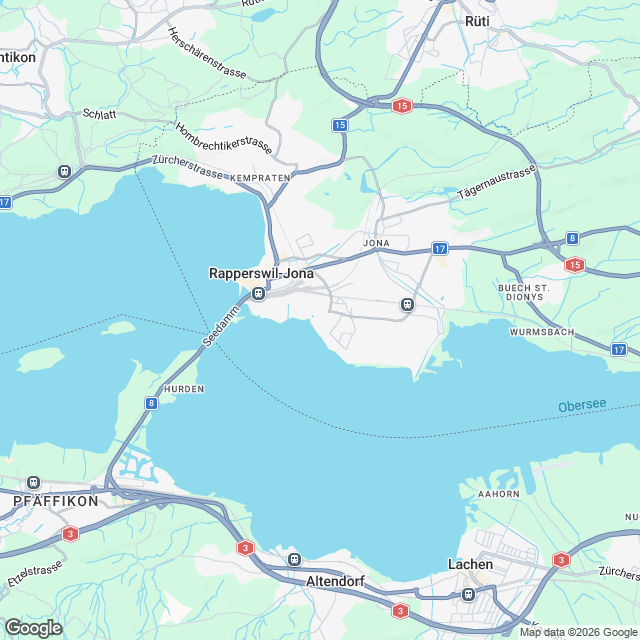 Exklusive 4.5-Zimmer Wohnung in Rapperswil SG - Karte