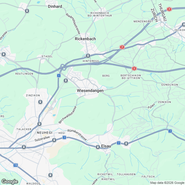 6 hochwertige Eigentumswohnungen in Wiesendangen - Karte
