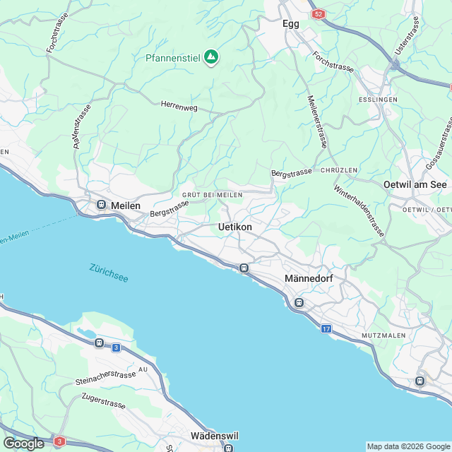 2 exklusive Eigentumswohnungen in Uetikon am See - Karte
