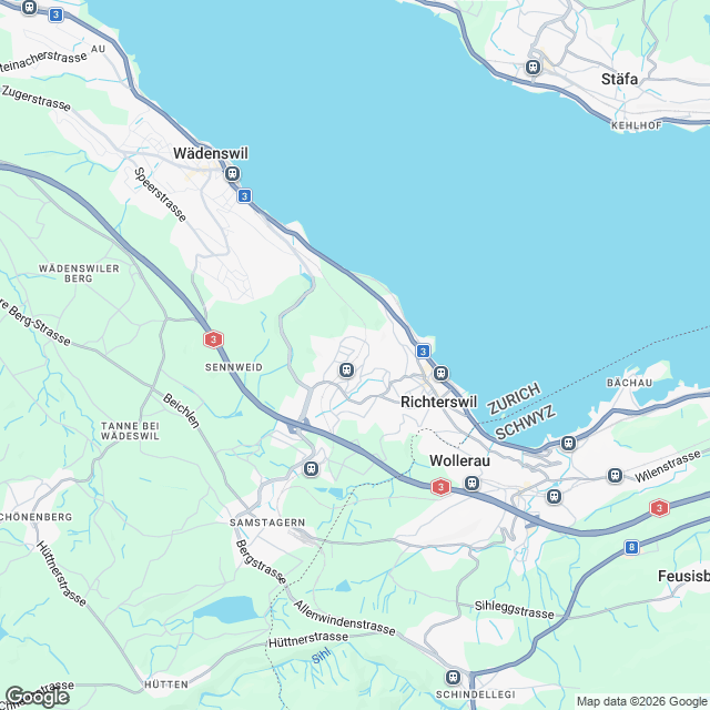 Ankündigung 5.5‑Zimmer‑Attikawohnung in Richterswil - Karte