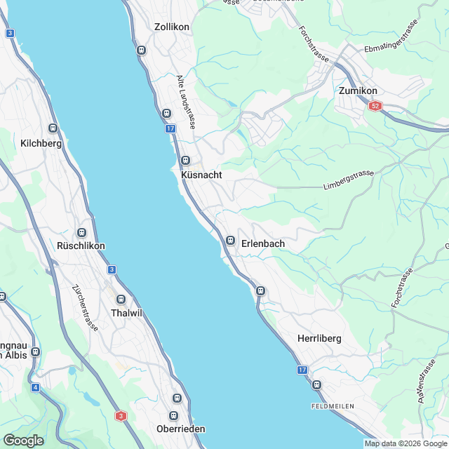 Exklusive 5.5-Zimmer Wohnung in Küsnacht ZH - Karte