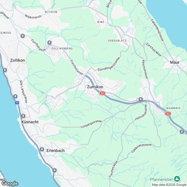 Projektankündigung: Eigentumswohnungen in Zumikon - Karte