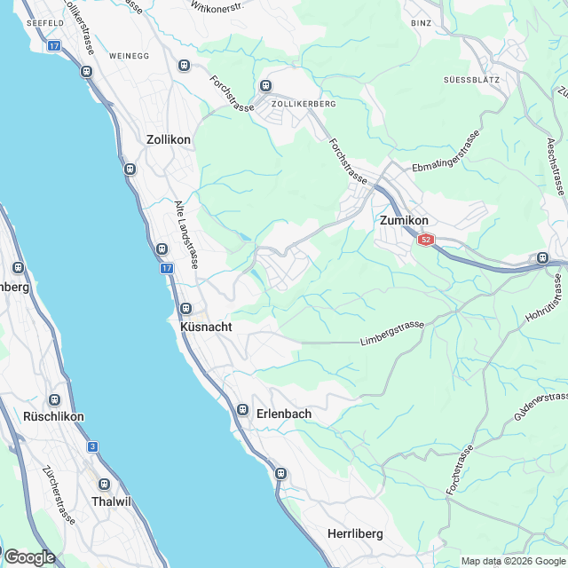 5 hochwertige Eigentumswohnungen in Küsnacht ZH - Karte