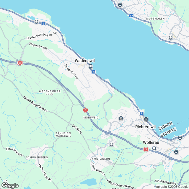 Exklusive 6.5-Zimmer Maisonettewohnung in Wädenswil - Karte