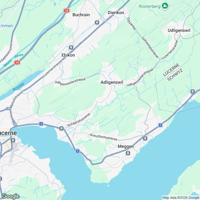 5 moderne Eigentumswohnungen in Adligenswil - Karte
