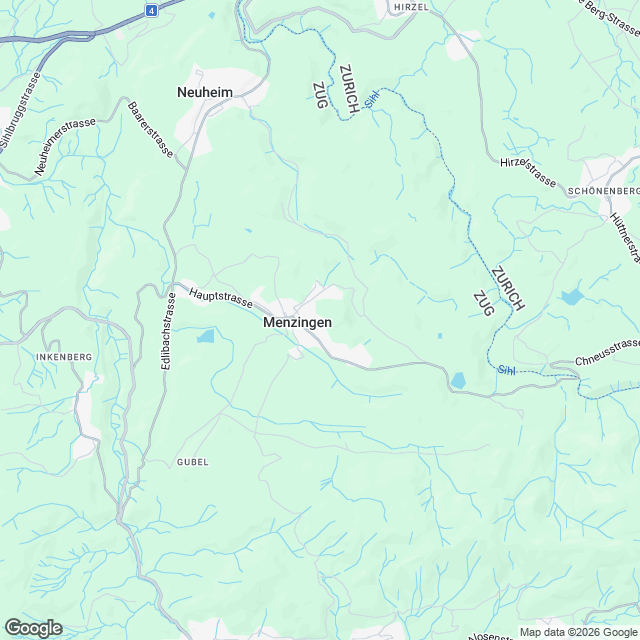 2 hochwertige Eigentumswohnungen in Menzingen - Karte