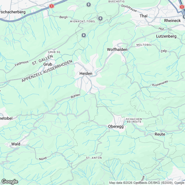 Projektankündigung: Mietwohnungen in Heiden - Karte