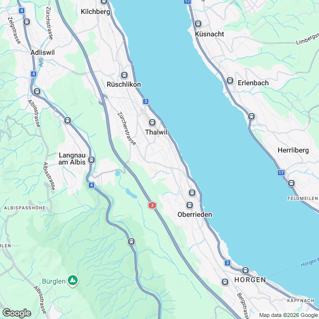 Erstvermietung in Thalwil – Bezug ab Dezember 2026 - Karte