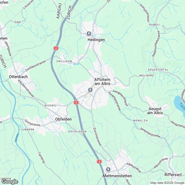 Attraktive 2.5-Zimmer Wohnung ab Q1 2028 in Affoltern am Albis - Karte