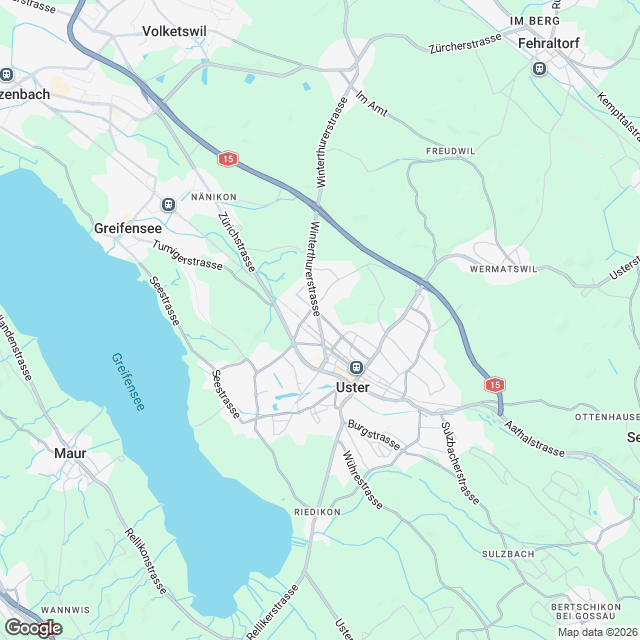 6 exklusive Eigentumswohnungen in Uster - Karte