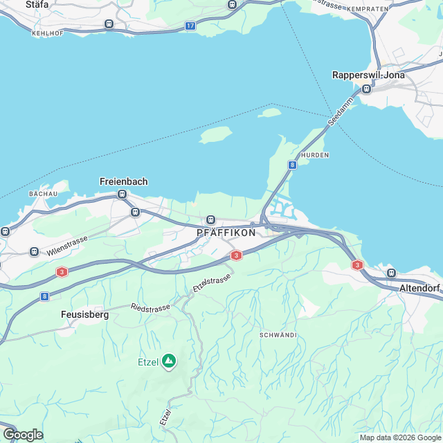 27 moderne Mietwohnungen ab Q1 2028 in Pfäffikon - Karte