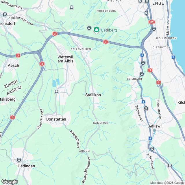 Exklusive 5.5-Zimmer Wohnung in Stallikon - Karte