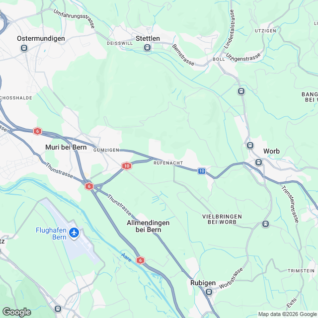 Neubau Eigentumswohnungen in Rüfenacht BE - Karte