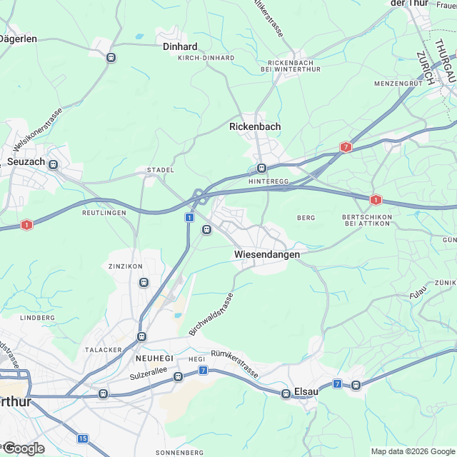 Hochwertige 3.5-Zimmer Wohnung in Wiesendangen - Karte