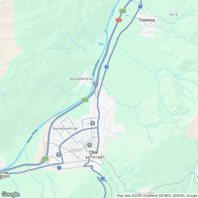 Hochwertige Eigentumswohnungen in Masans, Chur - Karte