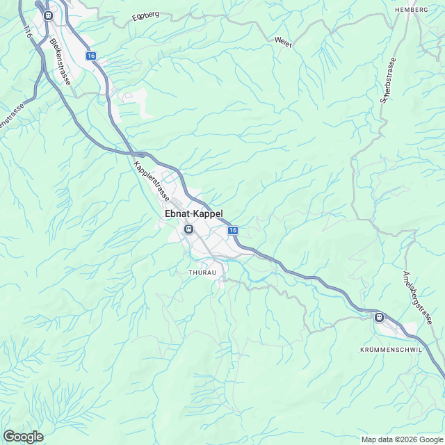 Vier 4.5 Zimmerwohnungen 2027-28 in Ebnat-Kappel - Karte