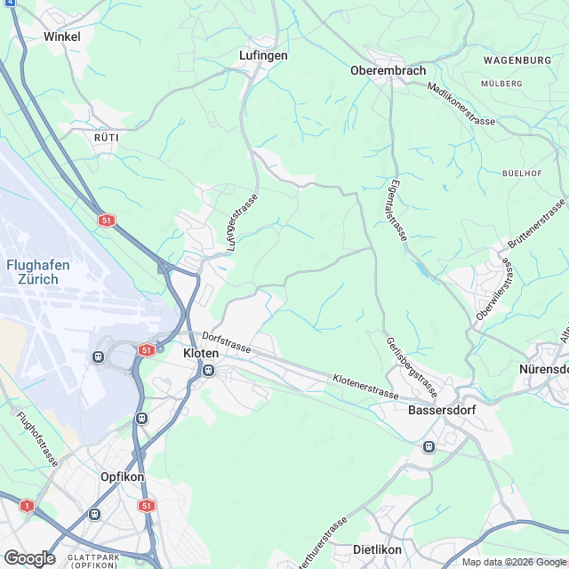 Attraktive 4.5-Zimmer Wohnung in Kloten - Karte