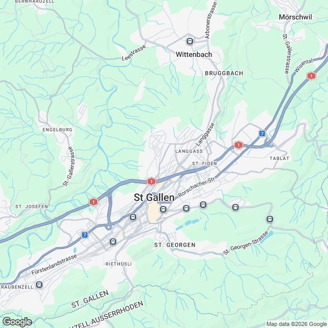 Exklusive 4.5-Zimmer Wohnung in St. Gallen - Karte