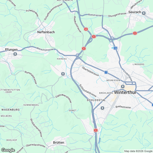 Projektankündigung – Wohneigentum in Winterthur - Karte