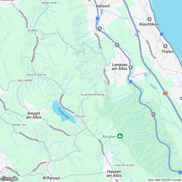 Eigentumswohnungen am höchsten Punkt von Langnau - Karte