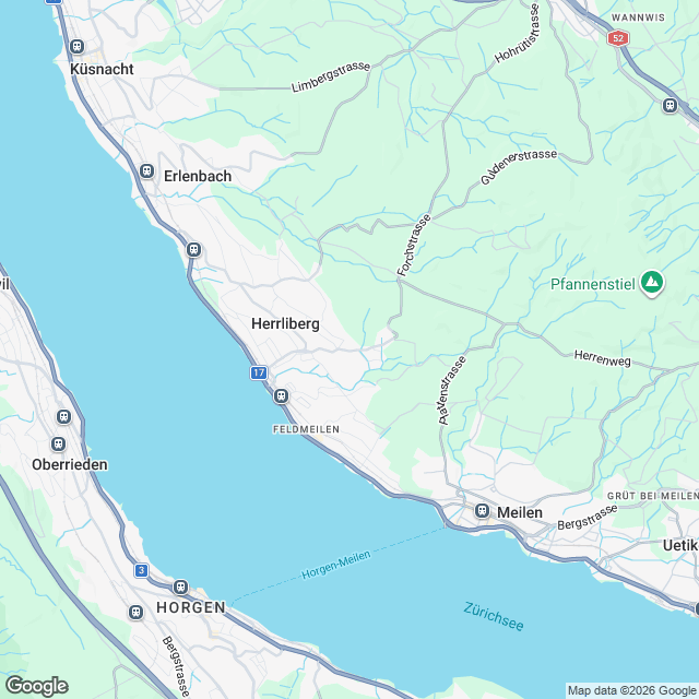 2 exklusive Eigentumswohnungen in Herrliberg - Karte