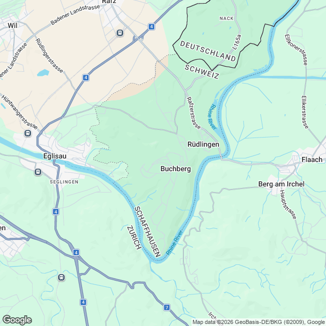 Neubau Eigentumswohnungen in Buchberg SH - Karte