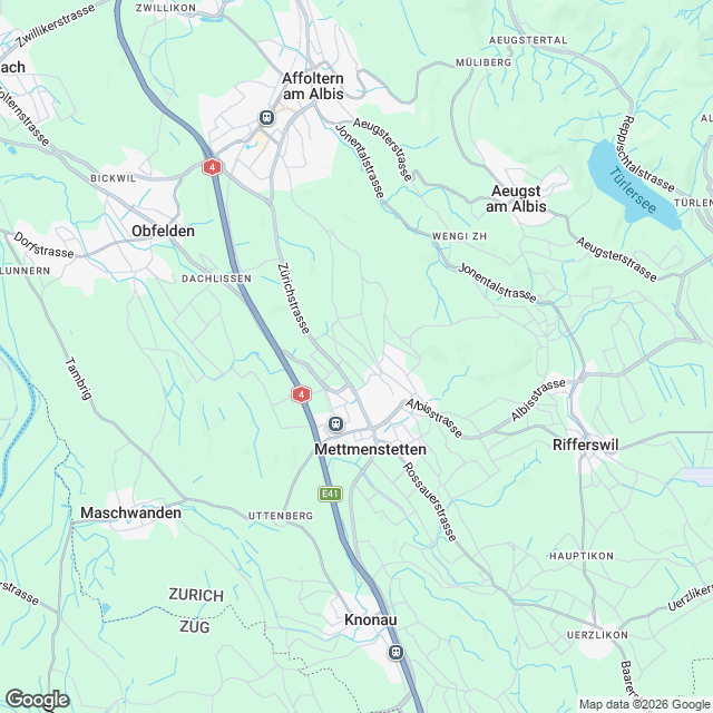 5 helle Mietwohnungen ab Q2 2028 in Mettmenstetten - Karte