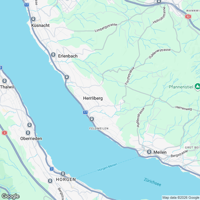 Hochwertige 4.5-Zimmer-Eigentumswohnung in Herrliberg - Karte