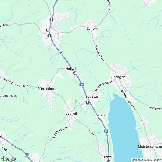 Neubau Eigentumswohnungen in Hallwil - Karte